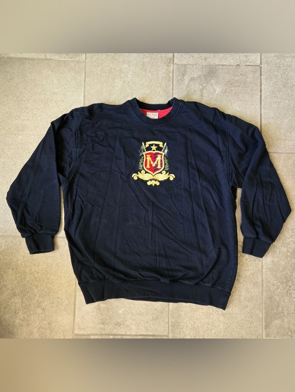Mondi Vintage Black Pullover Womens Sz 38 1980s Lady Diana Style Regal Jumper